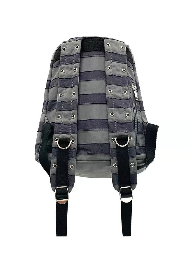 PATCH BUNNY STRIPED BACKPACK