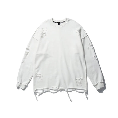 ASHEN DISTRESSED SWEATSHIRT