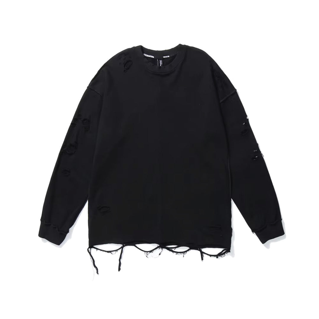 ASHEN DISTRESSED SWEATSHIRT